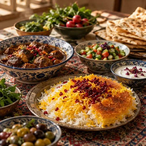 زرشک‌پلو با مرغ